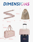 Weekender Overnight Bag Large Carry-on Bag With Shoe Bag