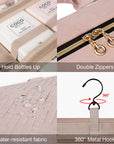Travel Wateproof Toiletry Bag for Women with Double Zippers