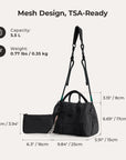 REIKI 5.5L Mesh Mini Duffle