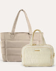 Crush Toiletry Bag & Bubble Puffy Tote Travel Set