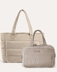 Crush Toiletry Bag & Bubble Puffy Tote Travel Set