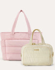 Crush Toiletry Bag & Bubble Puffy Tote Travel Set
