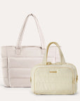 Crush Toiletry Bag & Bubble Puffy Tote Travel Set