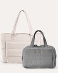 Crush Toiletry Bag & Bubble Puffy Tote Travel Set