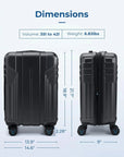 Jetsetter 20 Inch Expandable PC Hard Shell Spinner Luggage - BAGSMART