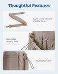Puffy Water-Resistant Gym & Travel Duffle Bag