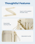 Puffy Water-Resistant Gym & Travel Duffle Bag