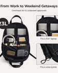 Vega 23L Featherlight Work Backpack - BAGSMART
