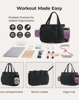 Crush_26L_Tote_Workout_Made_Easy_with_multiple_pockets_and_shoe_compartment_Black