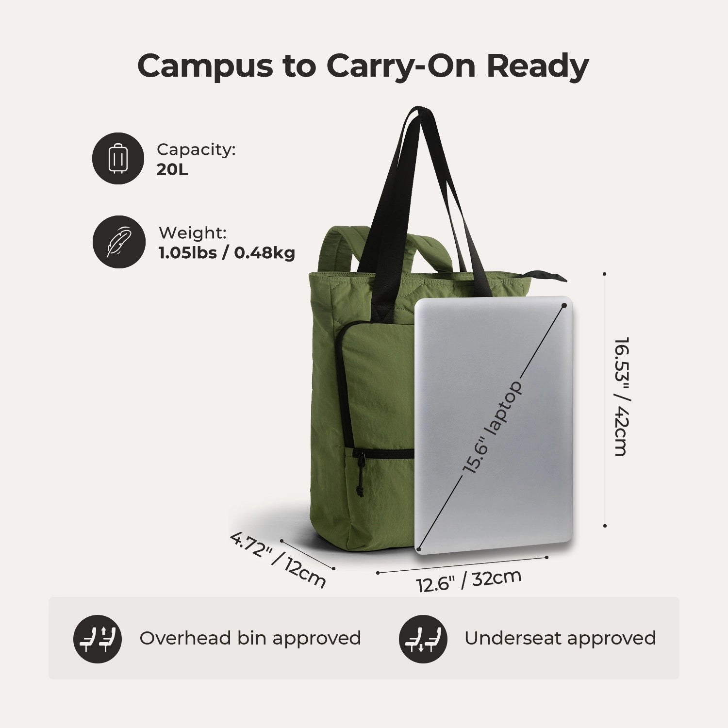 bagsmart convertible laptop backpack work briefcase Convertible Tote Backpack with 15.6” Laptop Fit