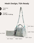 REIKI 5.5L Mesh Mini Duffle