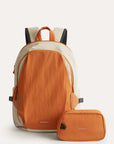 Soar_25L_180__Open_Clamshell_Travel_Backpack_Set_Orange_with_Toiletry_Bag