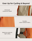 Soar_25L_Clamshell__travel_Backpack_Set_Orange_water-resistant orange