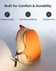 Soar_25L_Clamshell_travel_Backpack_Set_Orange_featherweight orange