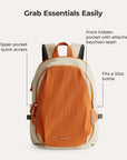 Soar_25L_Clamshell_travel_Backpack_Set_Orange_for_woman orange