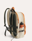 Soar_25L_Clamshell_travel_Backpack_Set_Orange_with_bottle_holder orange