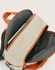 Soar_25L_Clamshell_travel_Backpack_Set_Orange_with_laptop_compartment orange