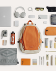 Soar_25L_Clamshell_travel_Backpack_Set_Orange_with_large_storage