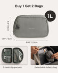 Soar_25L_Clamshell_travel_Backpack_Set_with_detachable_bag gray