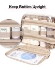 Space Saver Pro Bonchemin Hanging Cosmetic Bag with Keep Bottles Upright-Bagsmart