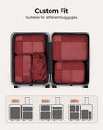 6PCS Compression Travel Packing Cubes for Suitcases