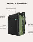 Paz 43L Carry On Travel Duffle Backpack