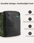 Paz 43L Carry On Travel Duffle Backpack