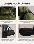 Paz 43L Carry On Travel Duffle Backpack