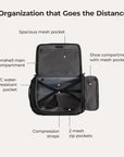 Paz 43L Carry On Travel Duffle Backpack