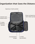 Paz 43L Carry On Travel Duffle Backpack