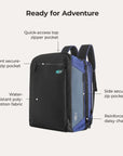 Paz 43L Carry On Travel Duffle Backpack