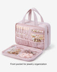 Hanging Toiletry Pouch Front Pocket for Jewelry Organization - Bagsmart