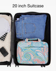 Bonchemin Green Paisley The Space Saver Toiletry Bag