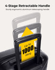 Daren 16-20 Inch Lightweight Hardside Carry-On Suitcase