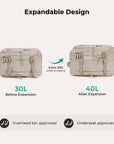 Falco 40L Expandable Airline Approved Carry On Travel Backpack
