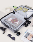 Daren 16-20 Inch Lightweight Hardside Carry-On Suitcase