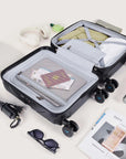Daren 16-20 Inch Lightweight Hardside Carry-On Suitcase
