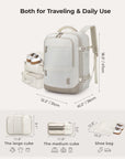 Falco 40L Expandable Airline Approved Carry On Travel Backpack