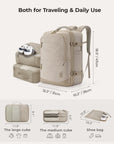Falco 40L Expandable Airline Approved Carry On Travel Backpack