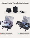Falco 40L Expandable Airline Approved Carry On Travel Backpack