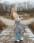 Weekender Overnight Bag Large Carry-on Bag With Shoe Bag