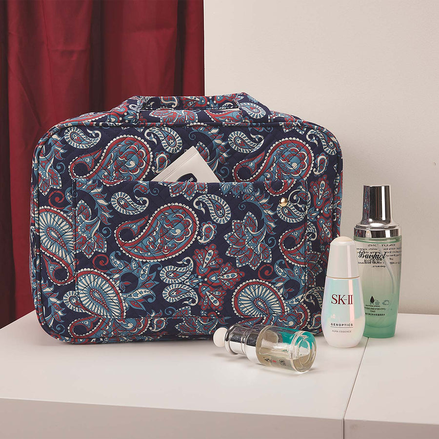 Bonchemin Red Paisley The Space Saver Toiletry Bag