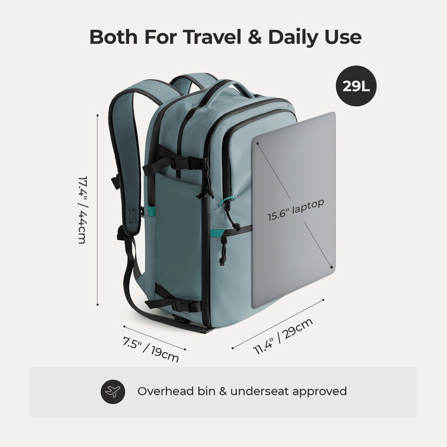 Faro 29L Carry On Travel Backpack Set