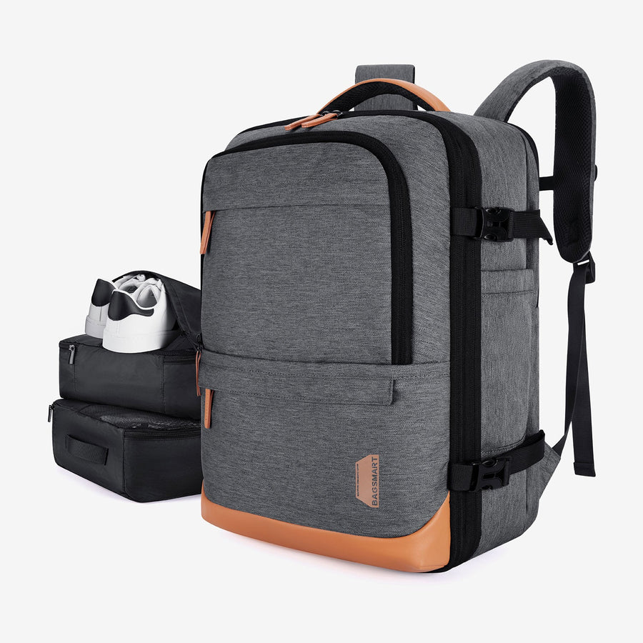 Expandable Carry On Backpack: 40L Travel Backpack for Business Trips EU.BAGSMART Expandable Carry On Backpack: 40L Travel Backpack for Business Trips EU.BAGSMART
