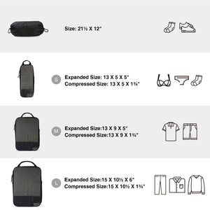 Bagsmart Compression Packing Cubes 6CPS