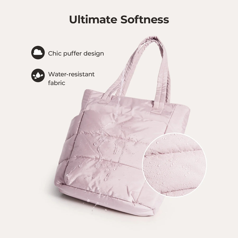 21L_Tote_with_Water_Resistant_Fabric_lightweight_puffer_Pink
