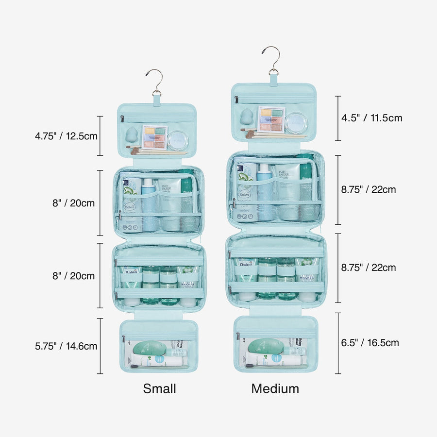 Hanging Toiletry Organizer for Travel with Available in Two Sizes