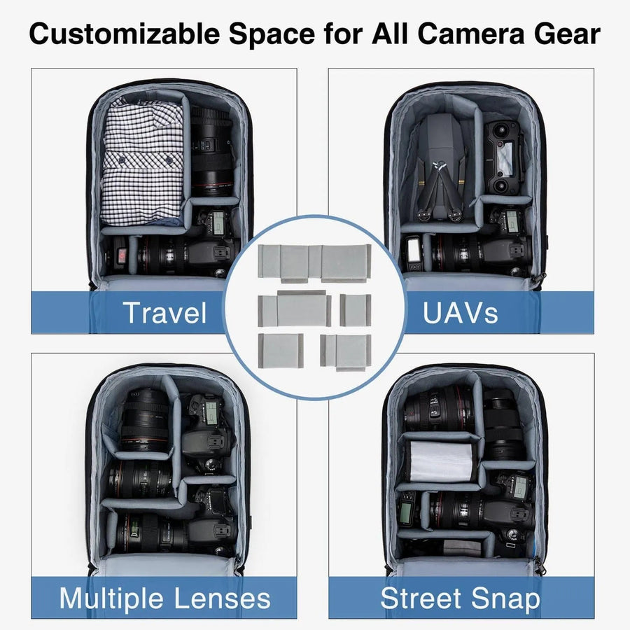 Anti-Theft Waterproof Camera Case Laptop Bag - BAGSMART