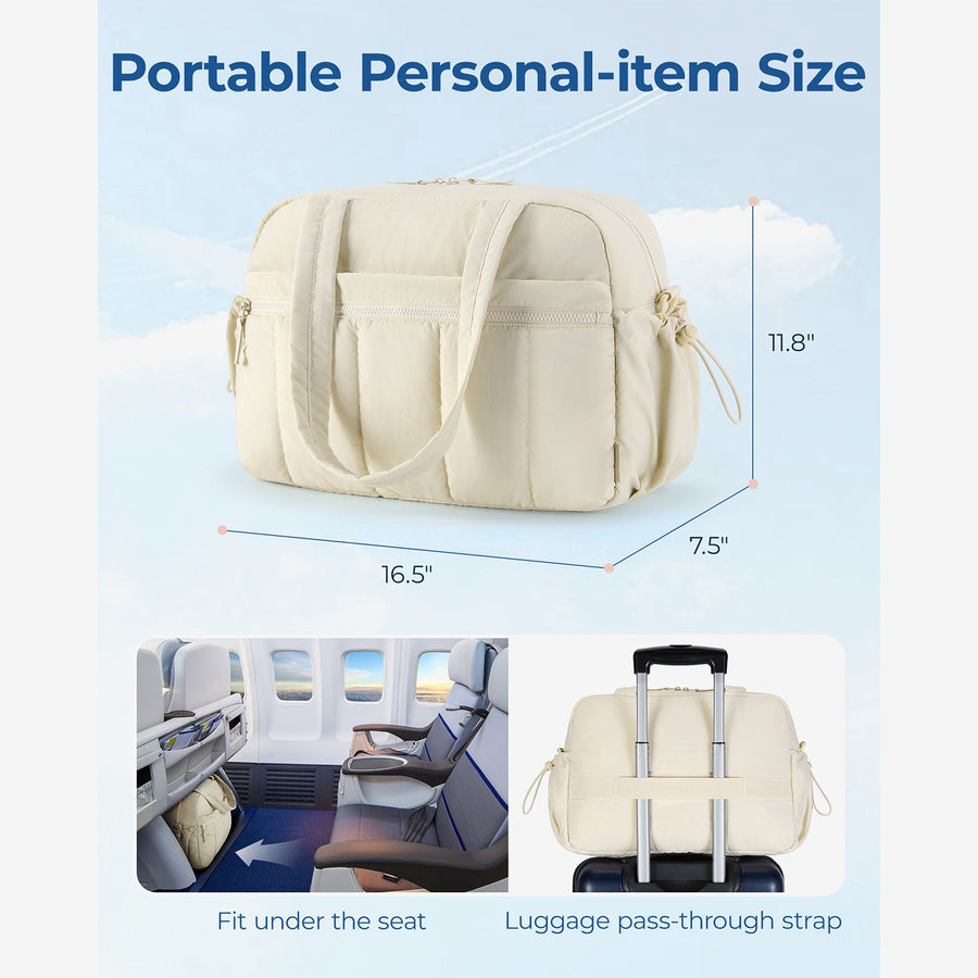 Puffy Water-Resistant Gym Travel Duffle Bag – - Main Image