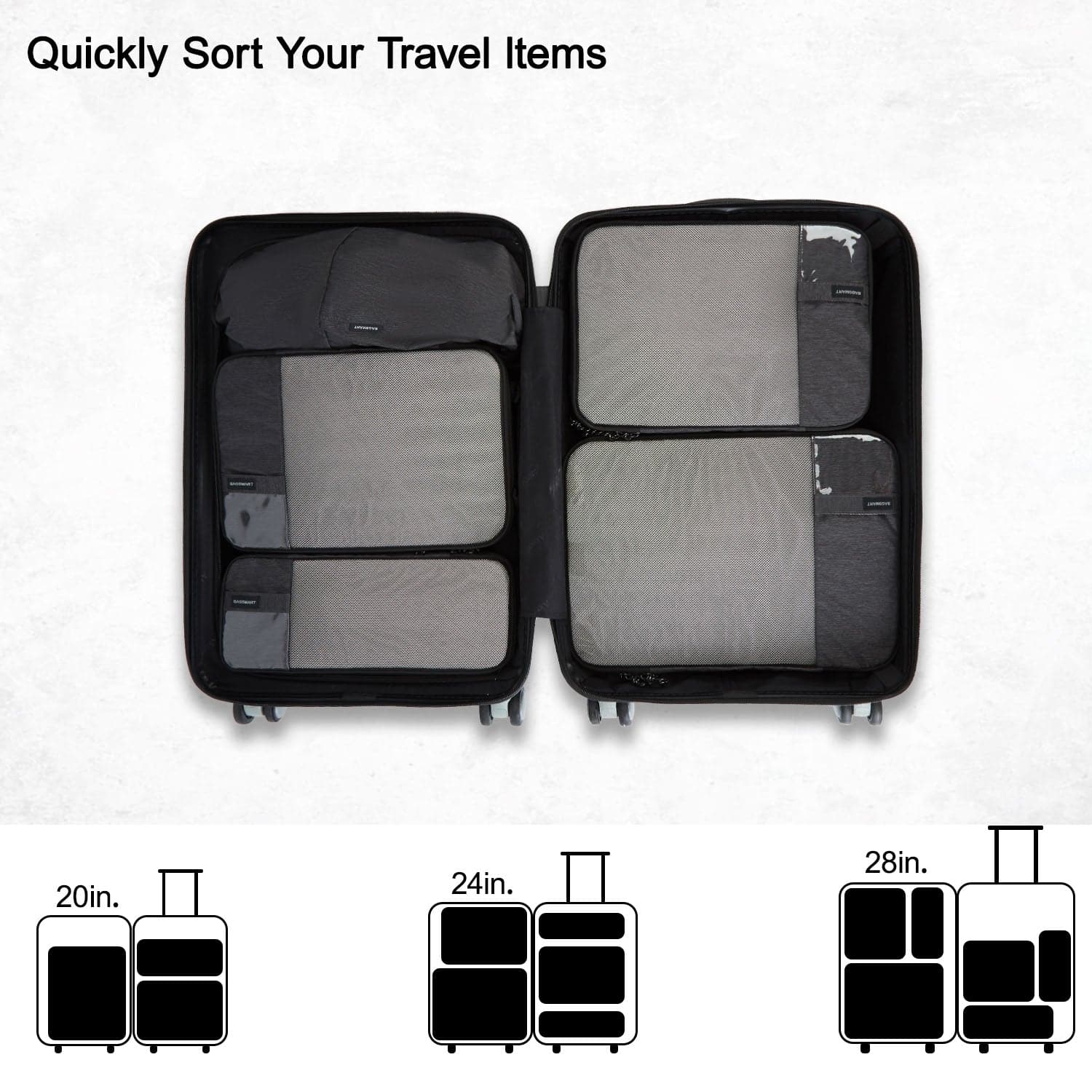 Bagsmart Compression Packing Cubes